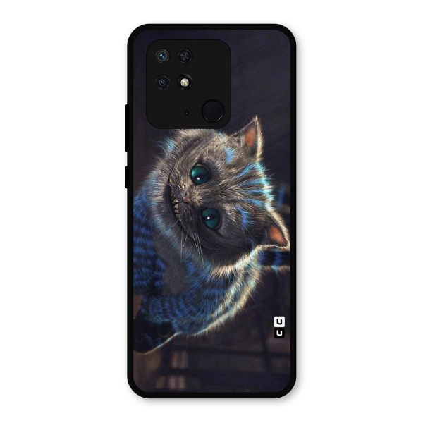 Cat Smile Metal Back Case for Redmi 10 Power