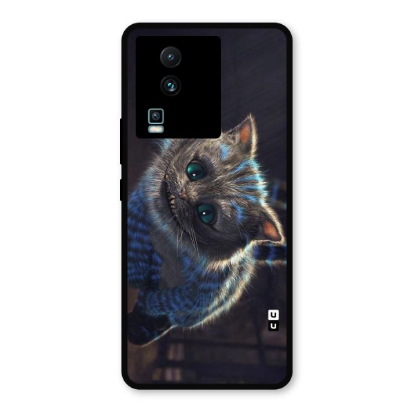Cat Smile Metal Back Case for iQOO Neo 7