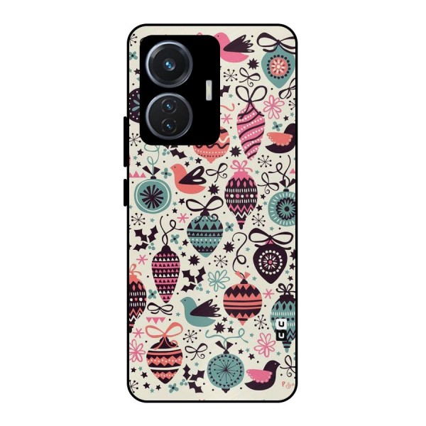 Celebration Pattern Metal Back Case for iQOO Z6 44W