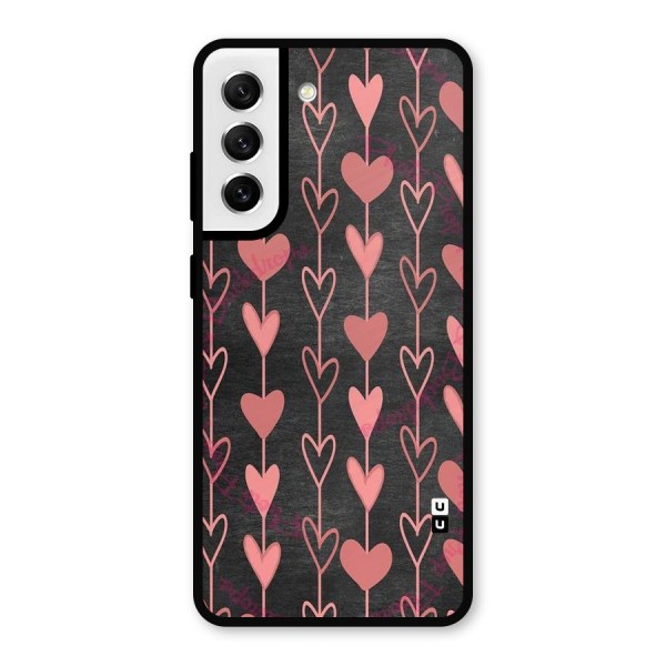 Chain Of Hearts Metal Back Case for Galaxy S21 FE 5G
