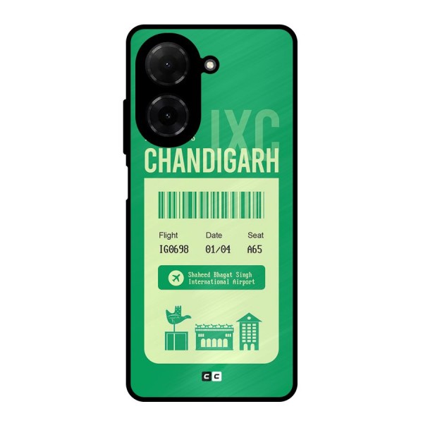 Chandigarh Boarding Pass Metal Back Case for Poco C71