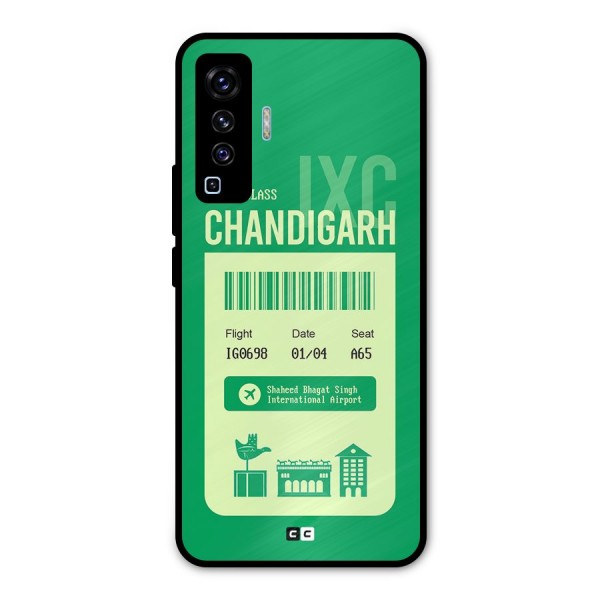 Chandigarh Boarding Pass Metal Back Case for Vivo X50