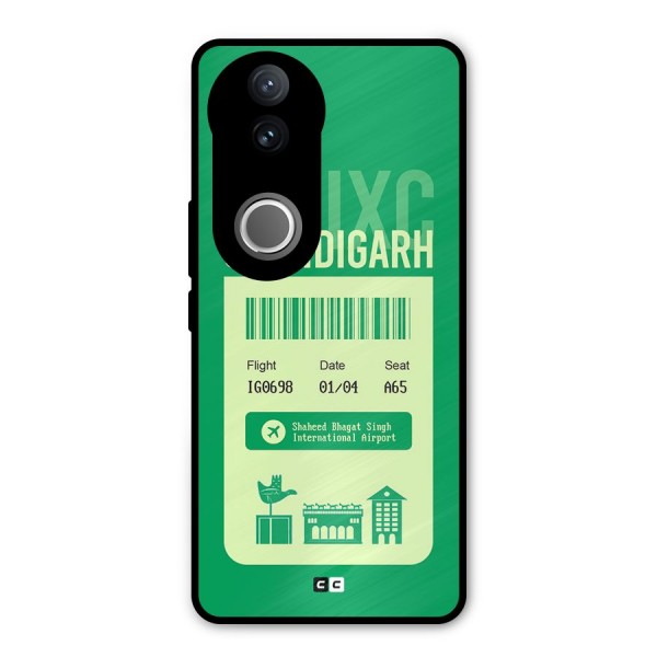 Chandigarh Boarding Pass Metal Back Case for iQOO Z10R