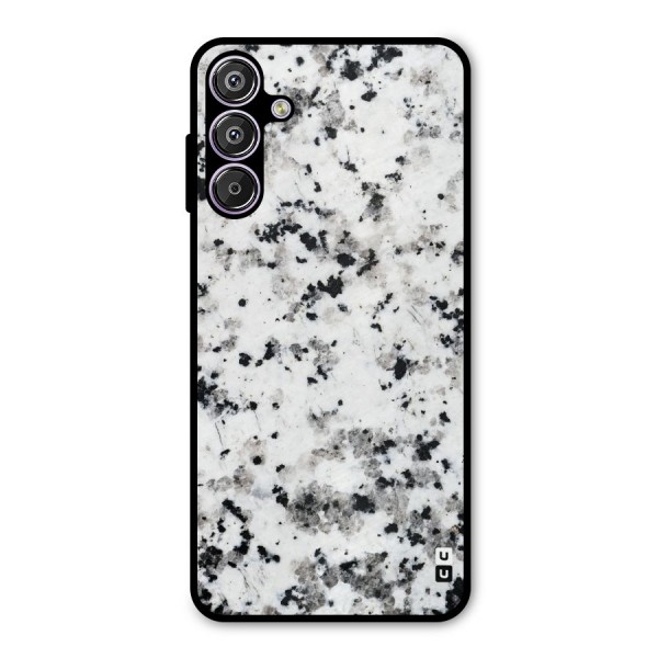 Charcoal Spots Marble Metal Back Case for Galaxy F15