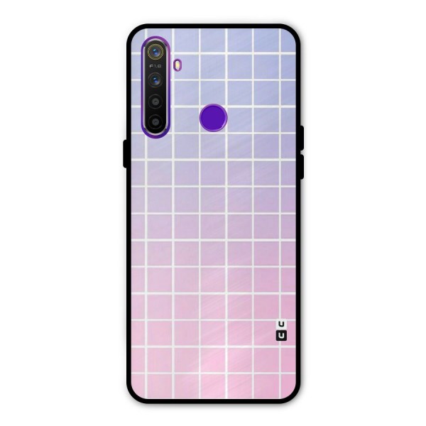 Check Shades Glass Back Case for Realme 5s