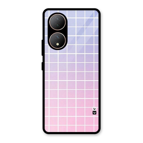 Check Shades Glass Back Case for Vivo Y100A