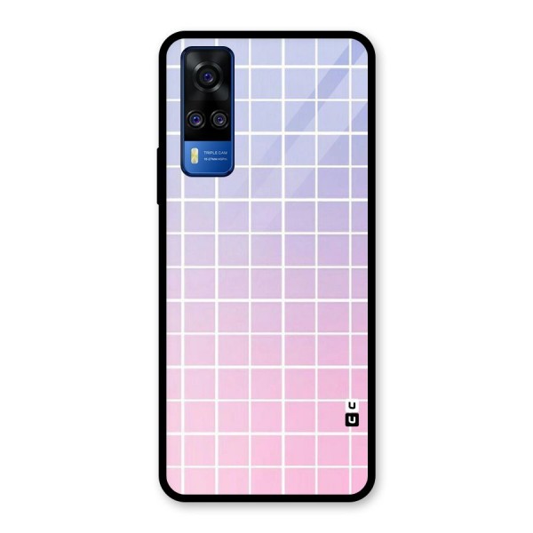 Check Shades Glass Back Case for Vivo Y51