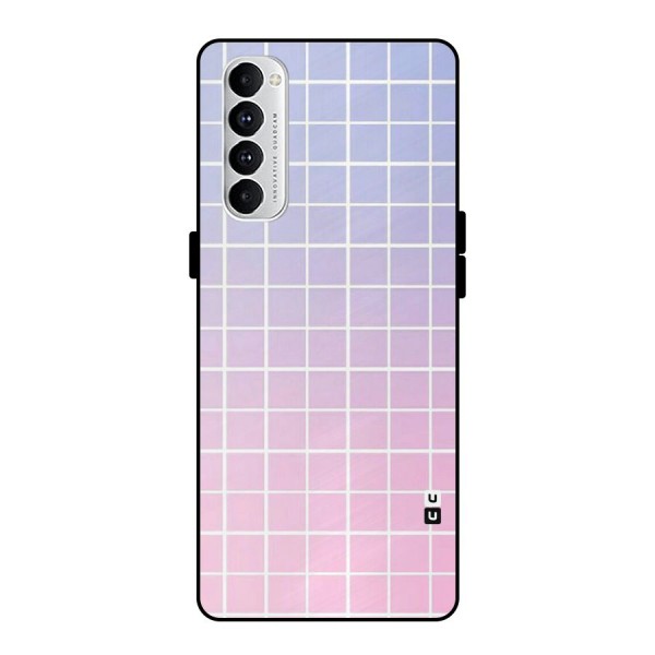 Check Shades Metal Back Case for Oppo Reno4 Pro