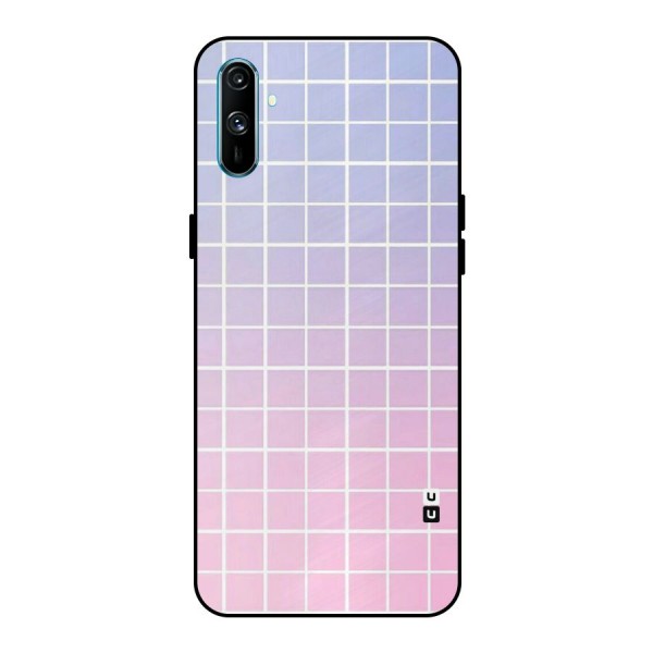 Check Shades Metal Back Case for Realme C3