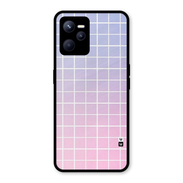 Check Shades Metal Back Case for Realme C35