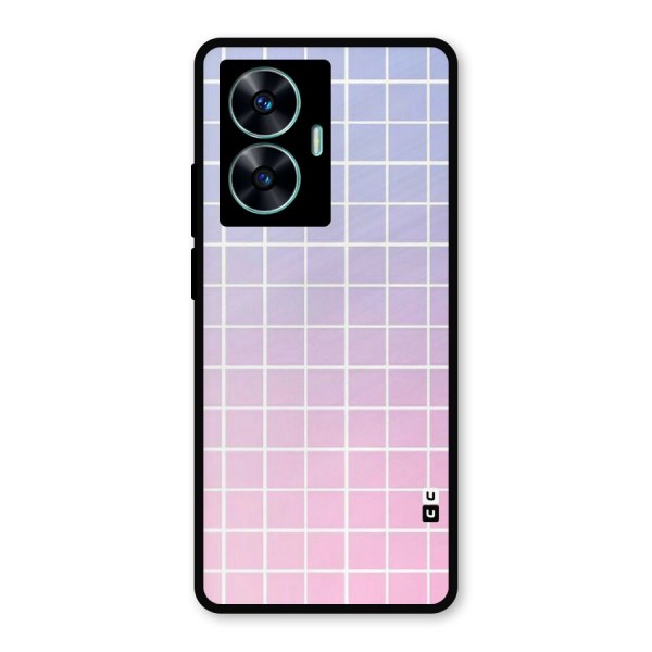 Check Shades Metal Back Case for Realme Narzo N55