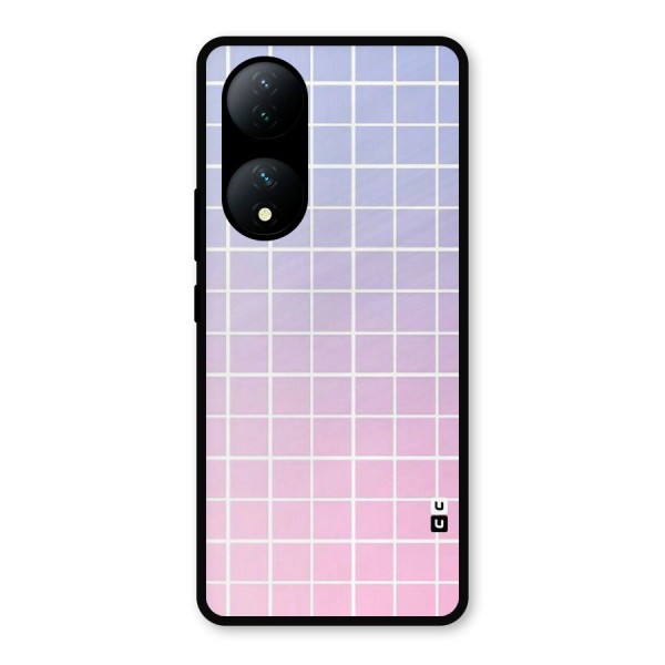 Check Shades Metal Back Case for Vivo T2
