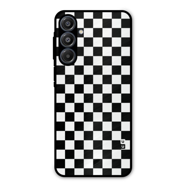 Checkerboard Metal Back Case for Galaxy A16 5G