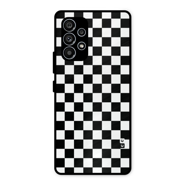 Checkerboard Metal Back Case for Galaxy A53 5G