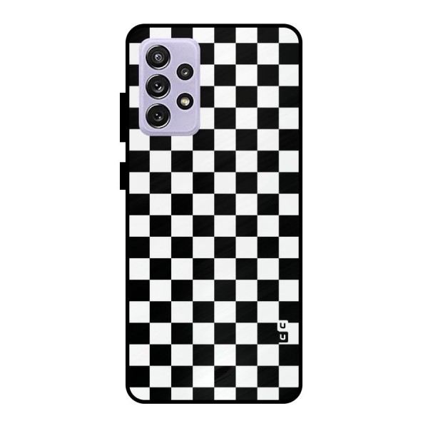 Checkerboard Metal Back Case for Galaxy A72