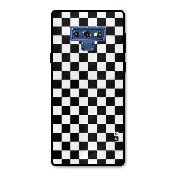 Checkerboard Metal Back Case for Galaxy Note 9
