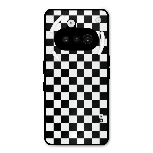 Checkerboard Metal Back Case for Nothing Phone 3a