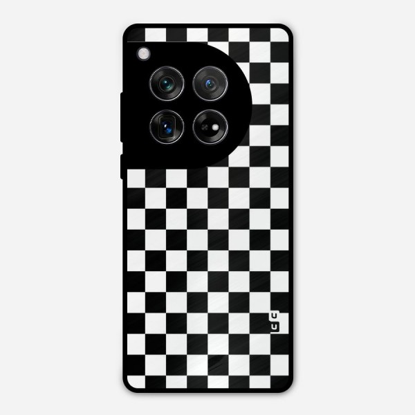 Checkerboard Metal Back Case for OnePlus 12