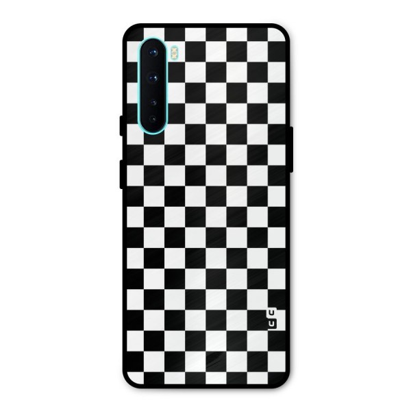 Checkerboard Metal Back Case for OnePlus Nord