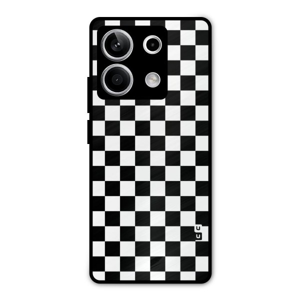 Checkerboard Metal Back Case for Redmi Note 13 5G