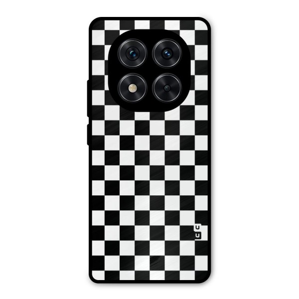 Checkerboard Metal Back Case for Redmi Note 14 Pro 5G