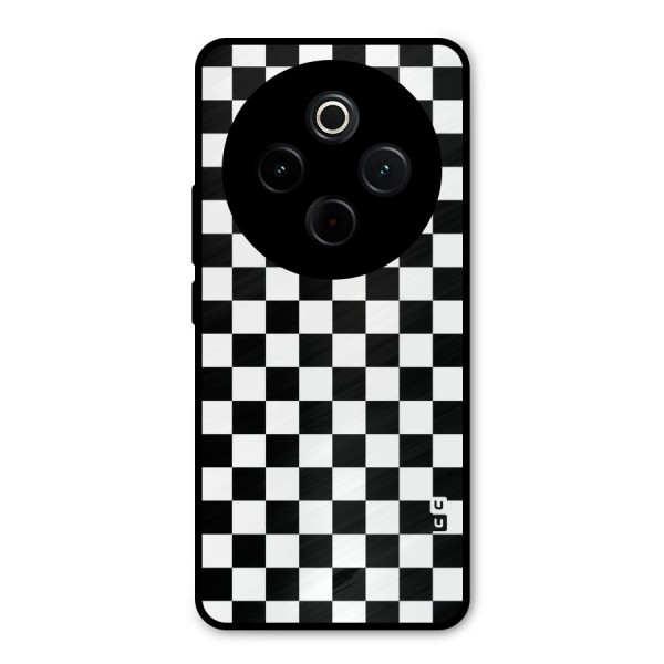 Checkerboard Metal Back Case for Vivo T4