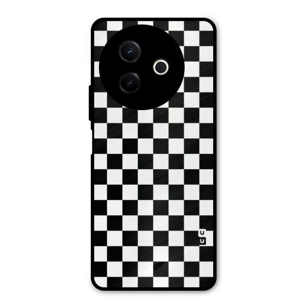 Checkerboard Metal Back Case for Vivo Y39