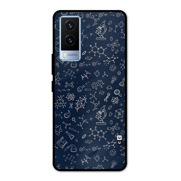 Chemistry Doodle Art Metal Back Case for Vivo V21e 5G