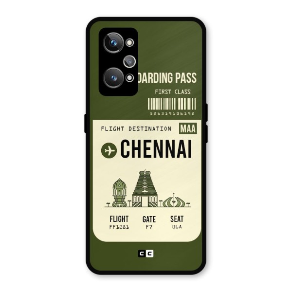 Chennai Boarding Pass Metal Back Case for Realme GT 2