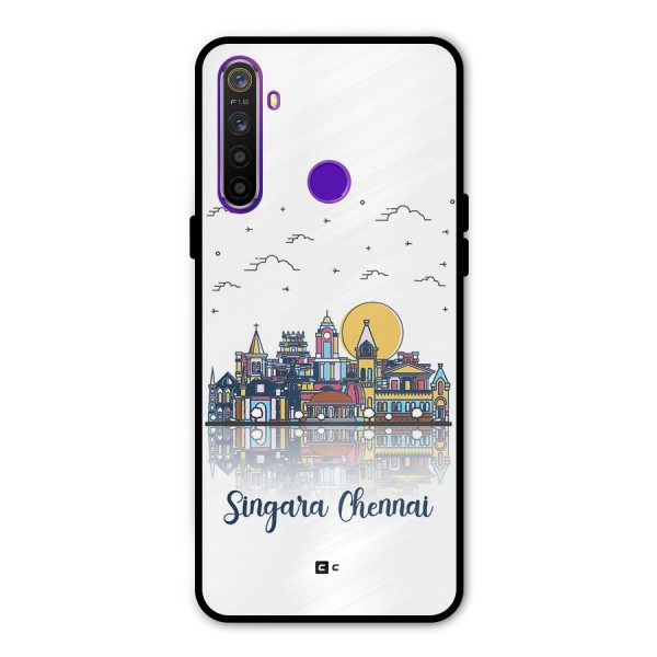 Chennai City Metal Back Case for Realme Narzo 10