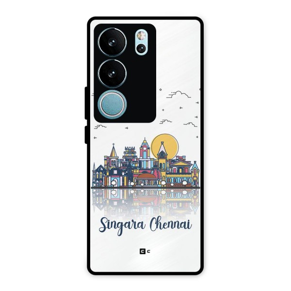 Chennai City Metal Back Case for Vivo V29