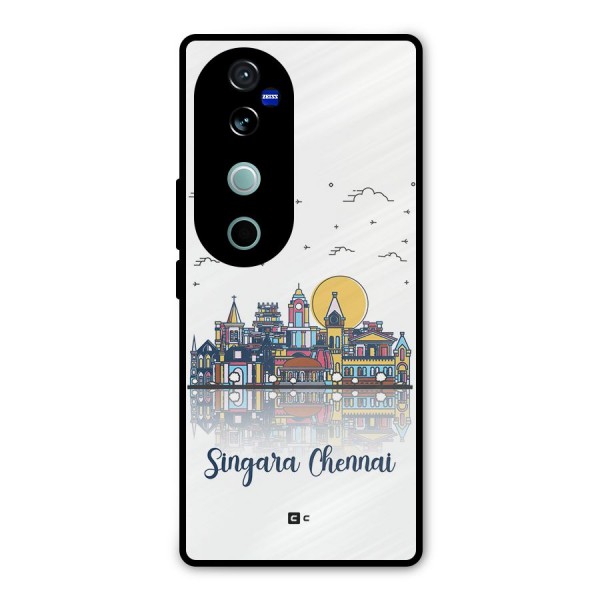 Chennai City Metal Back Case for Vivo V40 Pro