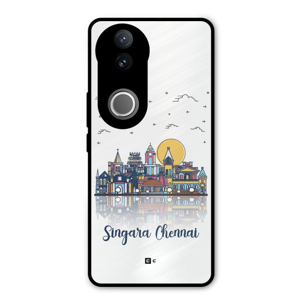 Chennai City Metal Back Case for Vivo V50e