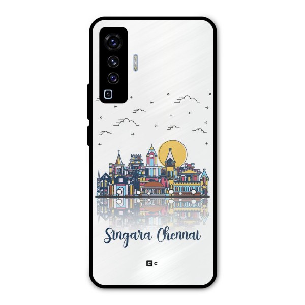 Chennai City Metal Back Case for Vivo X50