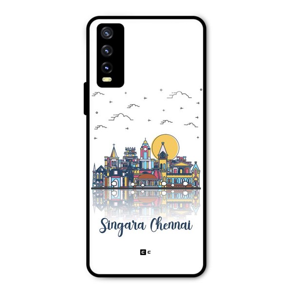 Chennai City Metal Back Case for Vivo Y20i