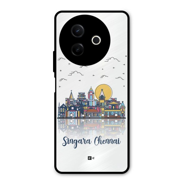 Chennai City Metal Back Case for Vivo Y39