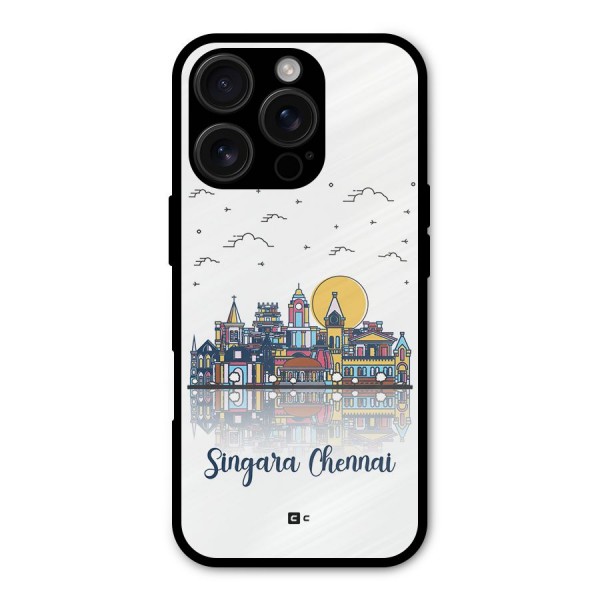 Chennai City Metal Back Case for iPhone 16 Pro