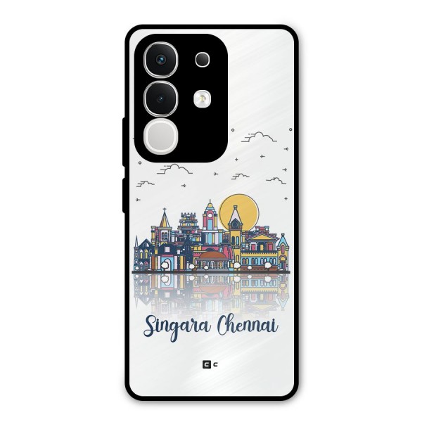 Chennai City Metal Back Case for iQOO Z10x