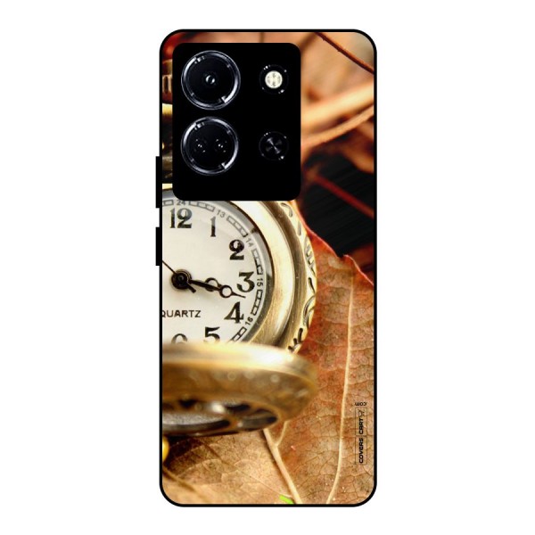 Cherry And Clock Metal Back Case for Infinix Note 30 5G