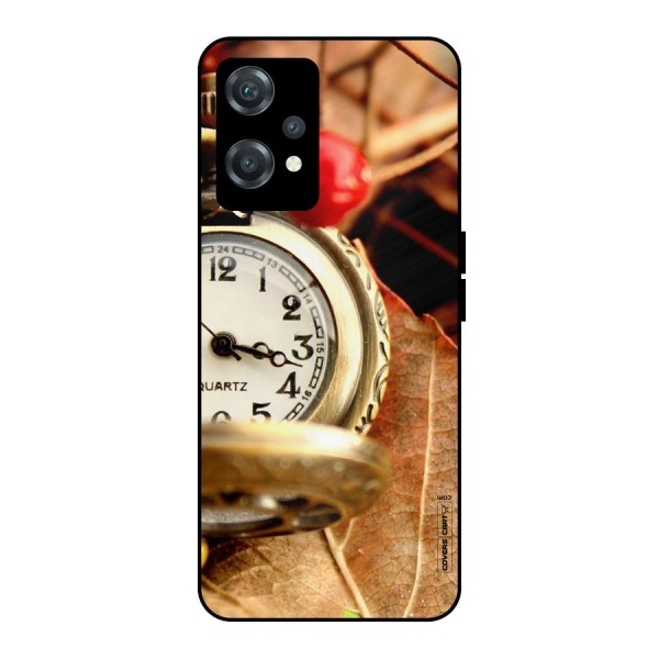 Cherry And Clock Metal Back Case for OnePlus Nord CE 2 Lite 5G