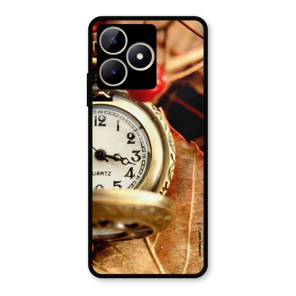 Cherry And Clock Metal Back Case for Realme C53