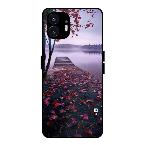 Cherry Blossom Dock Metal Back Case for Nothing Phone 2