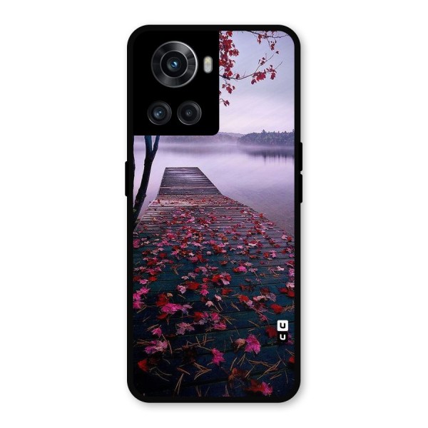 Cherry Blossom Dock Metal Back Case for OnePlus 10R