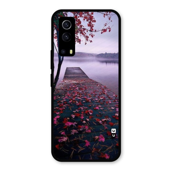 Cherry Blossom Dock Metal Back Case for iQOO Z3