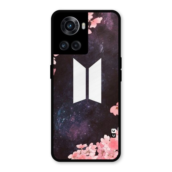 Cherry Blossom Pause Design Metal Back Case for OnePlus 10R