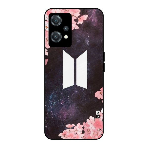 Cherry Blossom Pause Design Metal Back Case for OnePlus Nord CE 2 Lite 5G