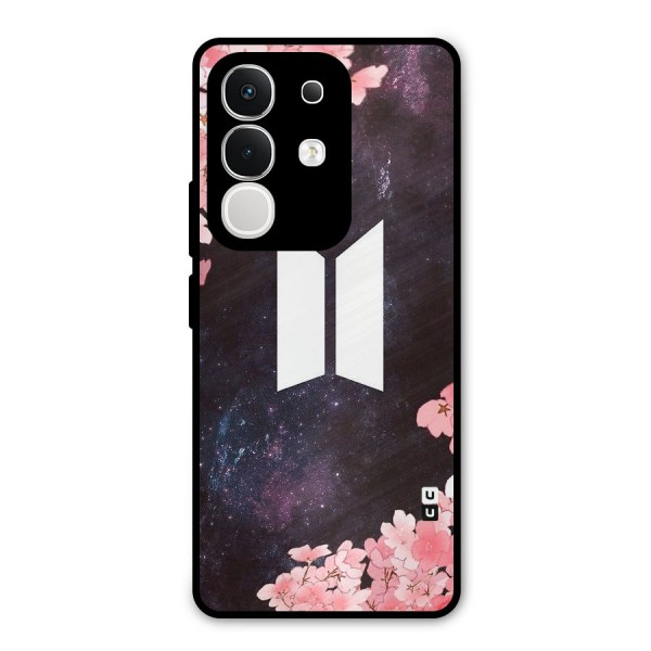 Cherry Blossom Pause Design Metal Back Case for iQOO Z10x