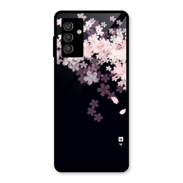 Cherry Flowers Pink Glass Back Case for Galaxy M13
