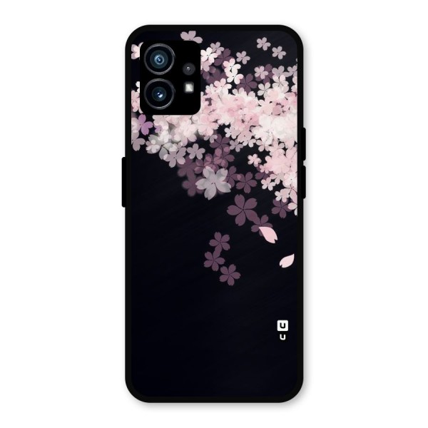Cherry Flowers Pink Metal Back Case for Nothing Phone 1