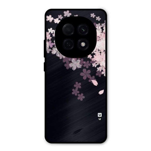 Cherry Flowers Pink Metal Back Case for Oppo F29 Pro